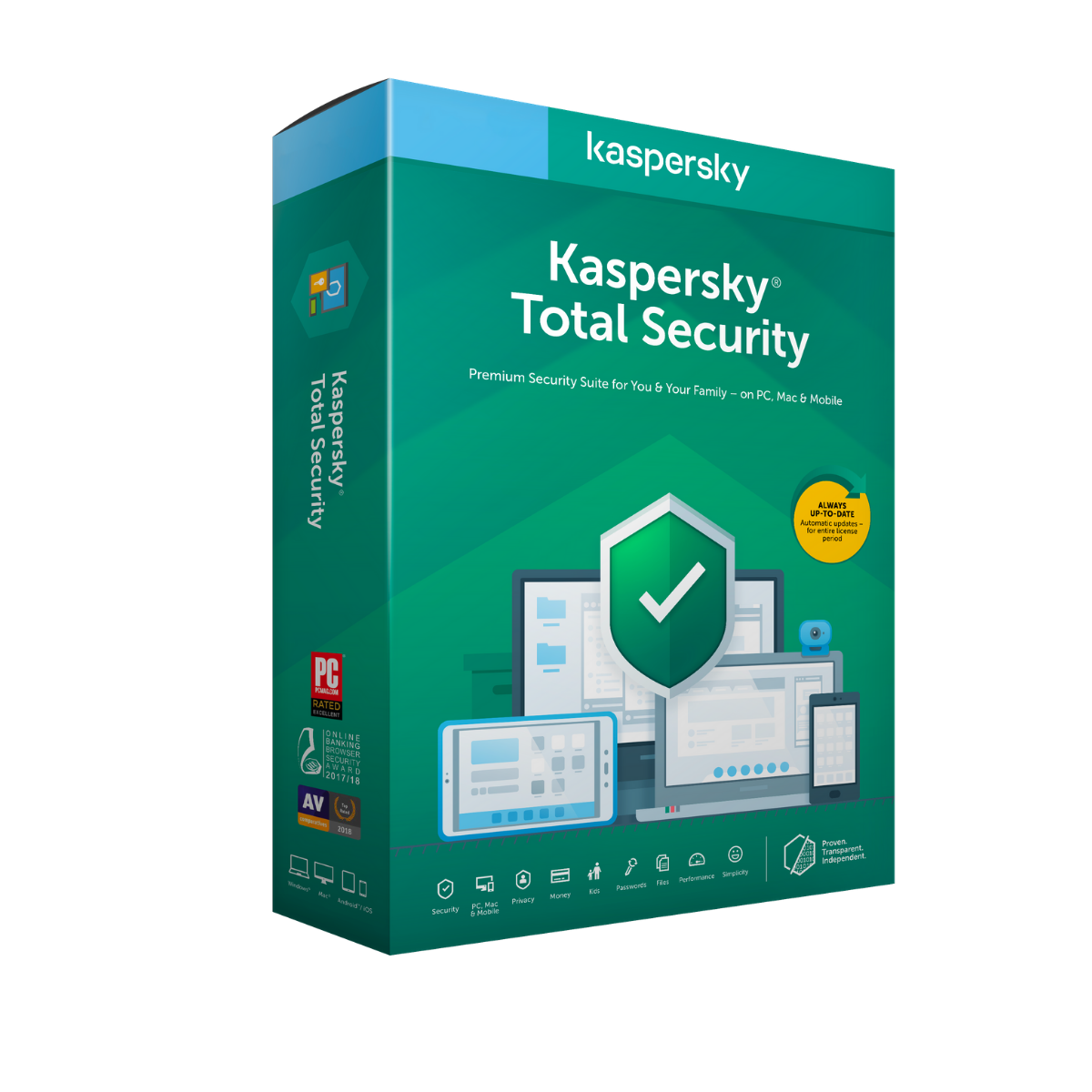Kaspersky Total Security 2021 - 1 An / 1 Appareil -