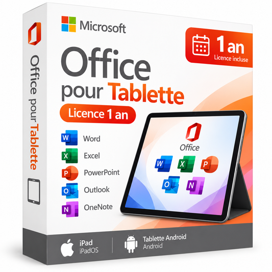 Microsoft Office pour Tablette – Licence 1 an