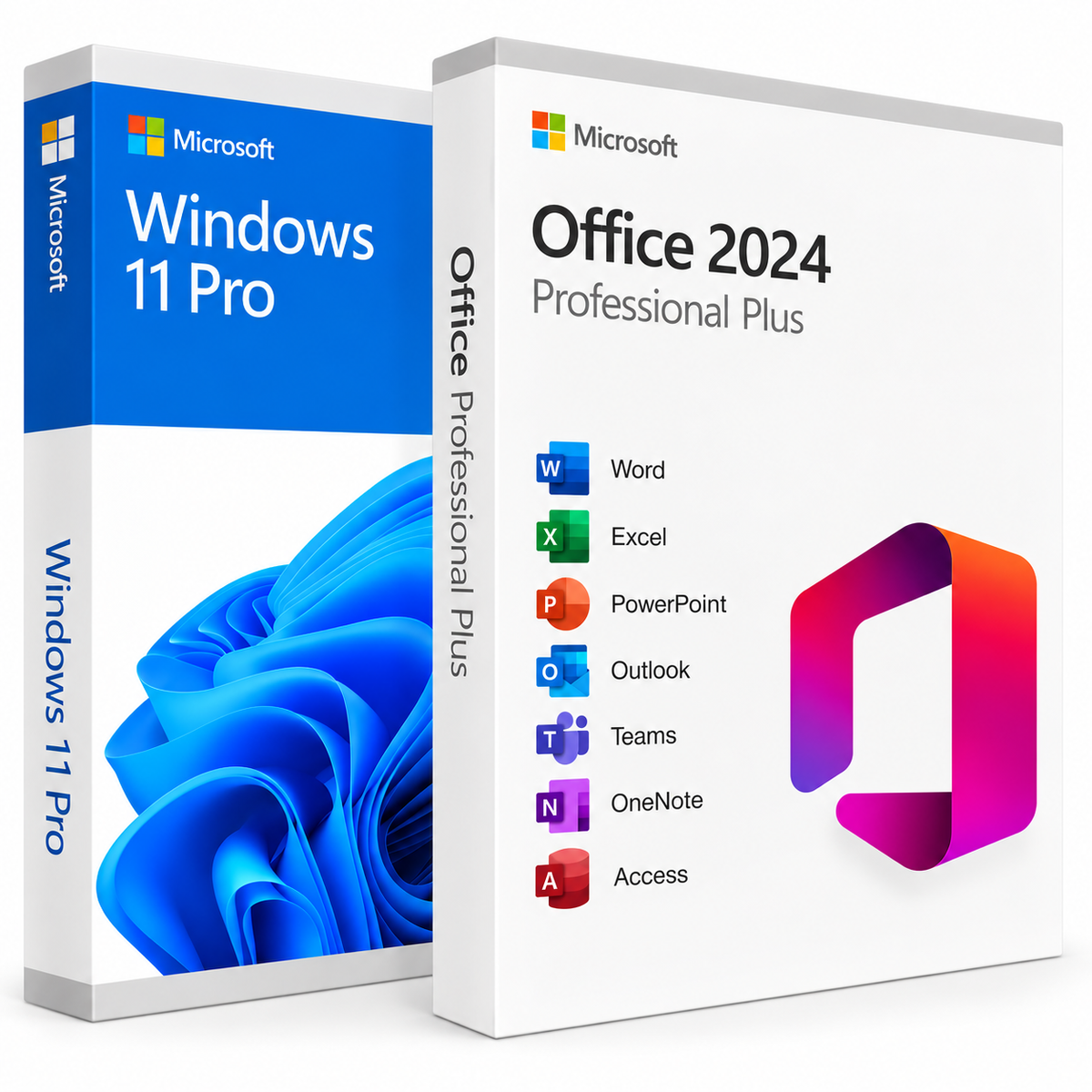 Microsoft Office 2024 Pro Plus + Windows 11 Pro – Pack 2 licences